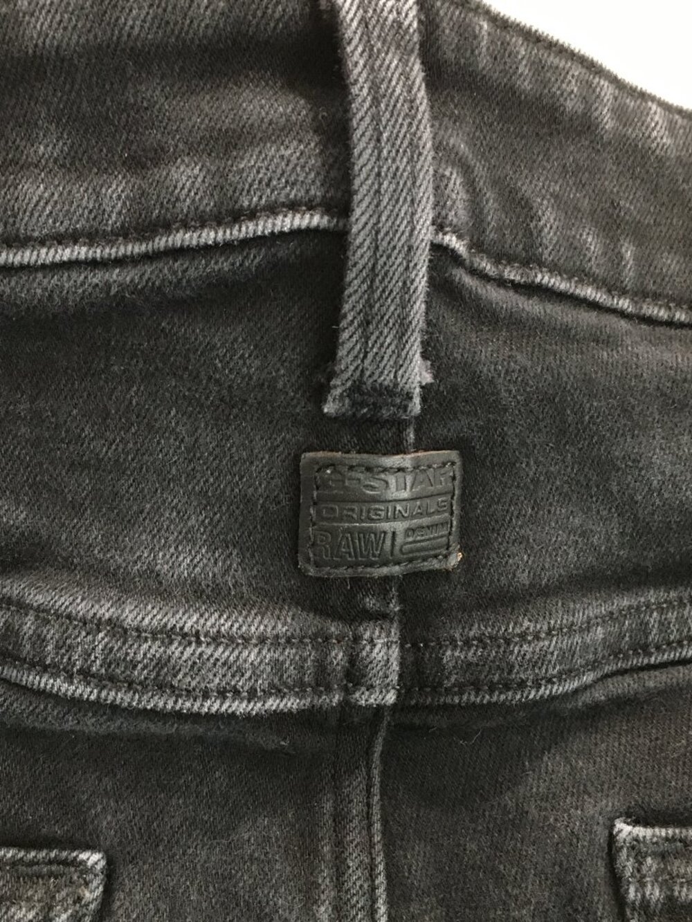 G STAR RAW 5620 3D Slim Black Wash 5 Pocket Logo Hardware Button Fly Denim Jeans - Picture 13 of 16